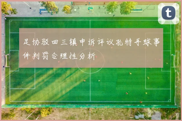 足协驳回三镇申诉评议孔特手球事件判罚合理性分析